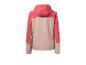 Veste à capuche rose pour femme.