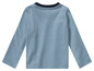 T-shirt bleu à manches longues pour bébé.