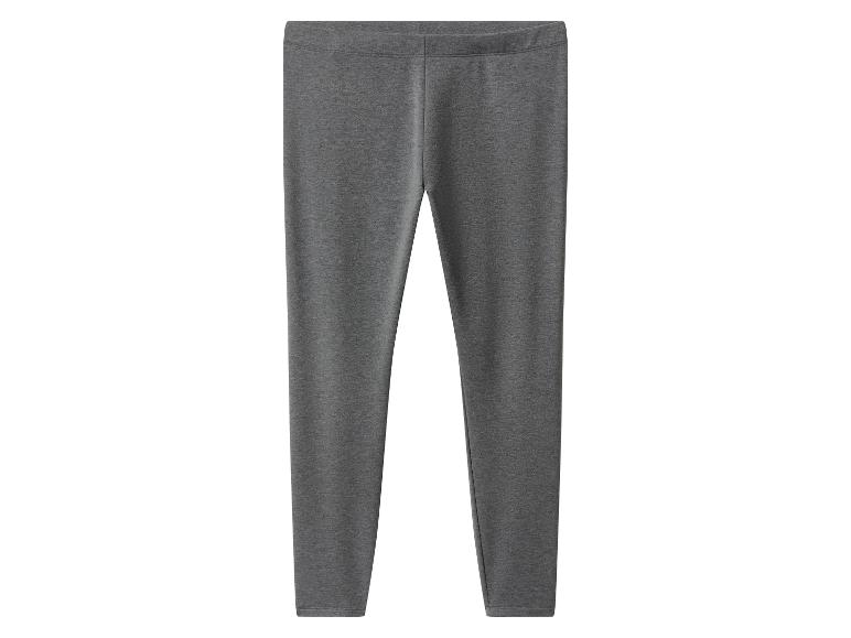 Legging gris en mélange de coton pour femme