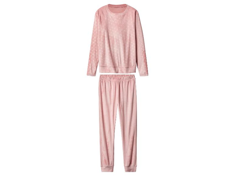 Ensemble de pyjama en velours rose à pois