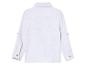 Chemise blanche à manches longues pour enfant.