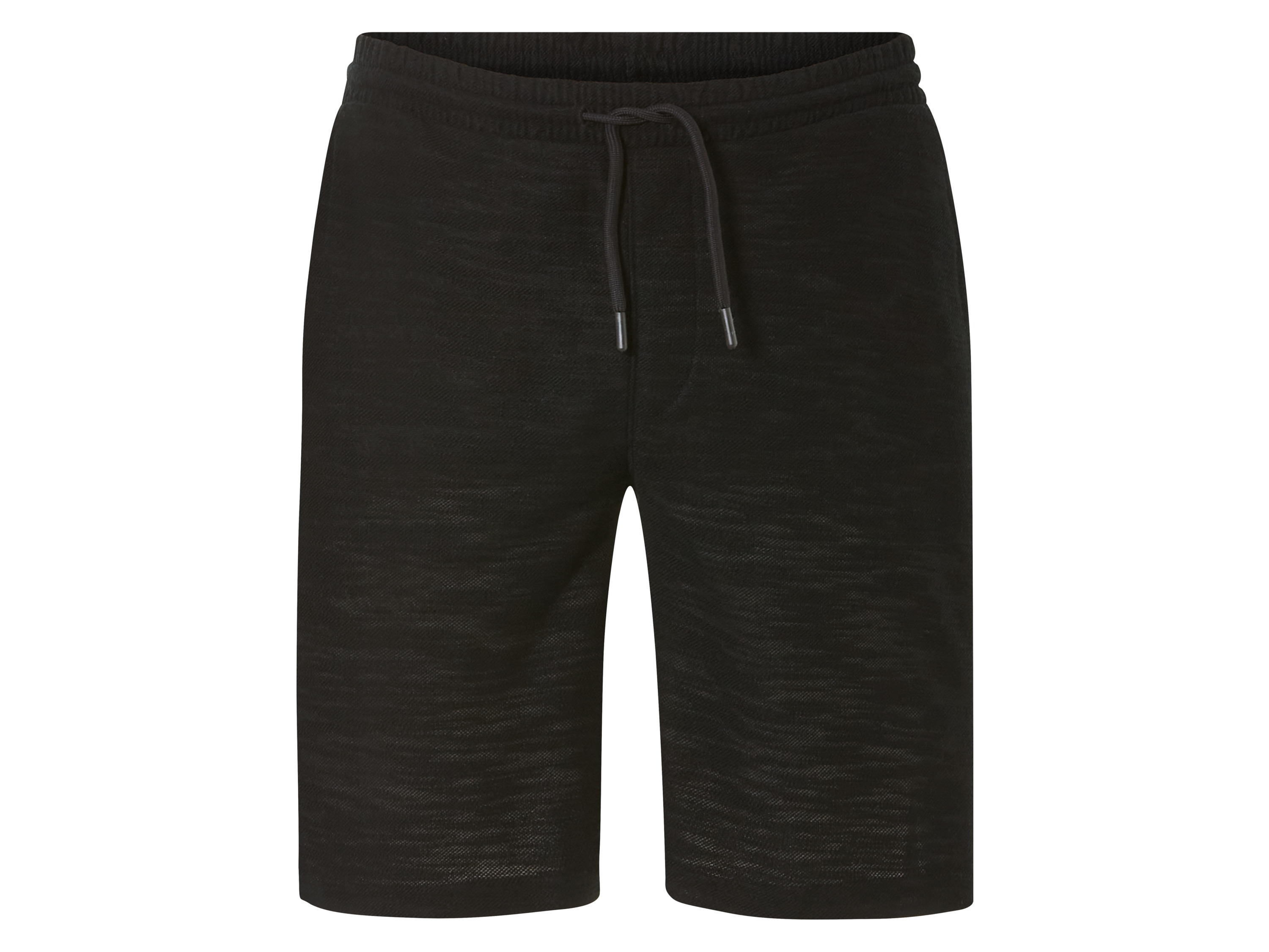 LIVERGY® Short en piqué homme (noir, S)