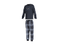 Pyjama homme à manches longues avec imprimé « Good Morning Breakfast Club » et pantalon à carreaux.