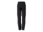 Pantalon noir pour femme avec ourlet.