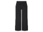 Pantalon large noir à cordon.