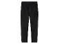 Pantalon cargo noir avec taille élastique.