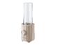Mixeur personnel SilverCrest beige avec un gobelet transparent.