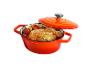 Cocotte orange avec poulet rôti et légumes