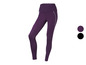 Leggings de sport violet avec des bandes grises