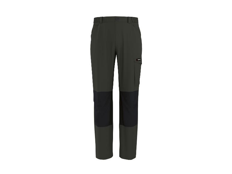 Pantalon de travail Parkside vert foncé avec genoux et poches renforcés noirs