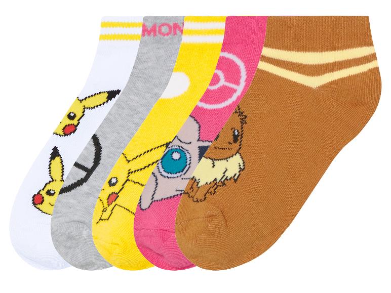 Lot de chaussettes Pokémon : Pikachu, design variés.