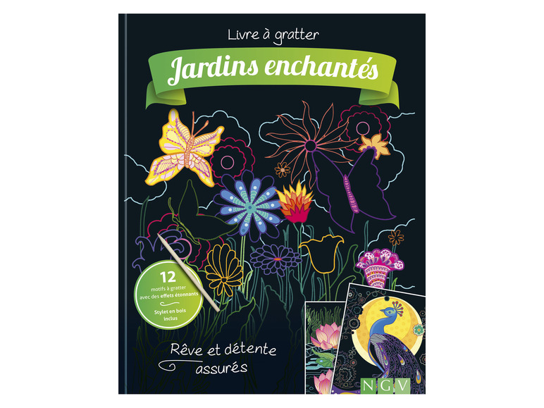 Aller en mode plein écran : Livre de dessins à gratter, 12 motifs - Image 5
