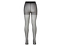 Collants noirs à pois blancs.