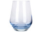 Un verre transparent avec une teinte bleue.