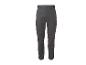 Pantalon d'extérieur gris foncé avec poches zippées et taille ajustable.