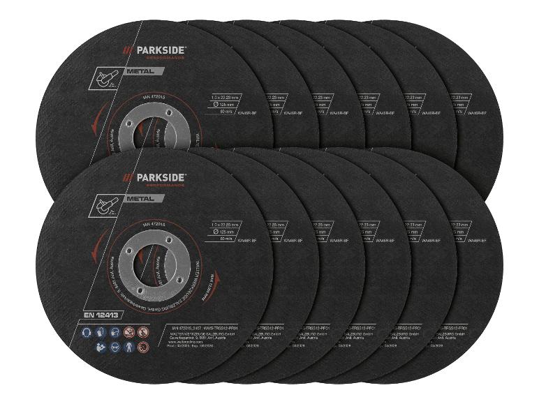 Disques à tronçonner Parkside : métal, 125 mm.