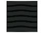 Motif de bandes ondulées noires texturées.