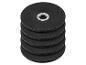Lot de disques abrasifs noirs pour meulage.