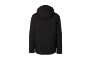 Veste noire pour homme avec capuche, vue de dos.