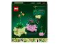 Boîte de jeu de construction de plantes en pot avec des visages souriants, affichant différentes configurations.