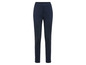 Pantalon bleu foncé taille haute.