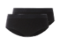 Deux culottes noires en coton.