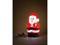 Figurine lumineuse du Père Noël avec décorations festives