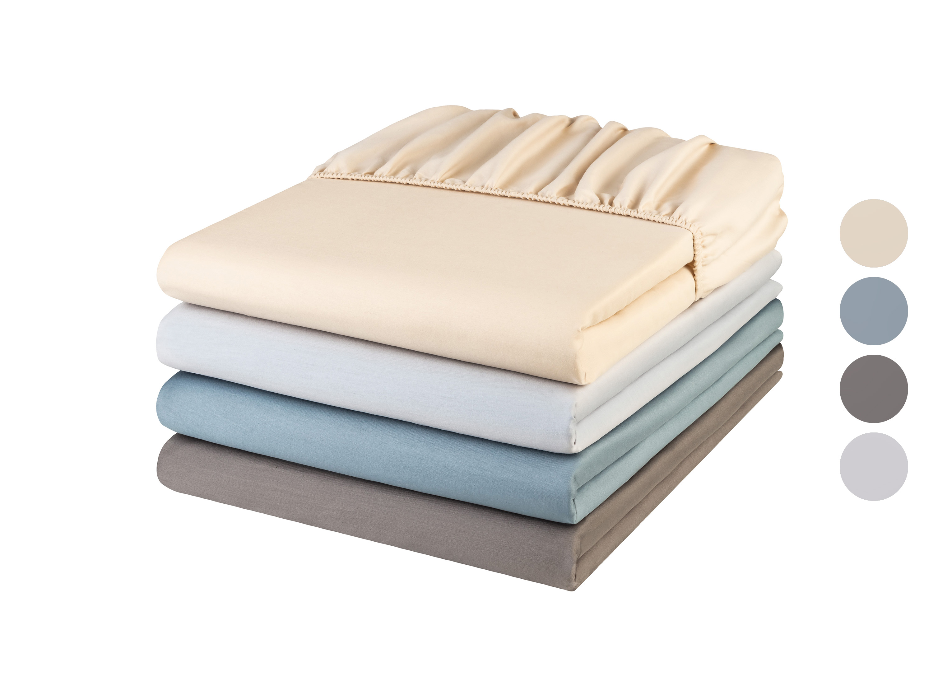 LIVARNO home Drap-housse en satin, 140-160 x 200 cm