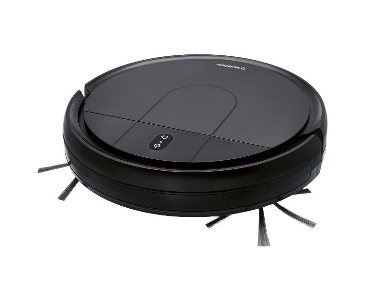 Aspirateur robot Silvercrest noir avec brosses latérales