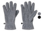Gants en polaire gris avec poignets.