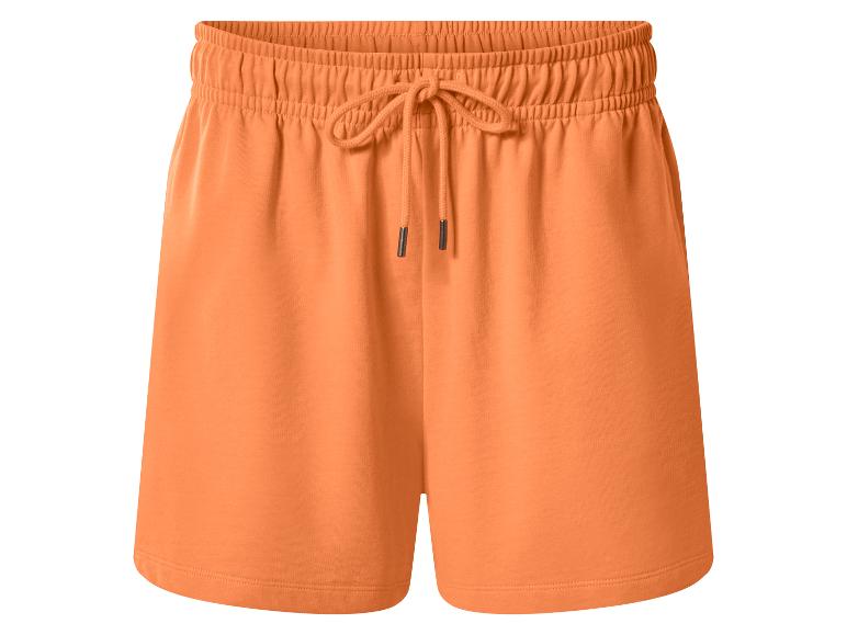 Short de jogging orange avec taille élastique et cordon de serrage.