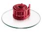 Un moule à pâtisserie pliable rouge de Cook.