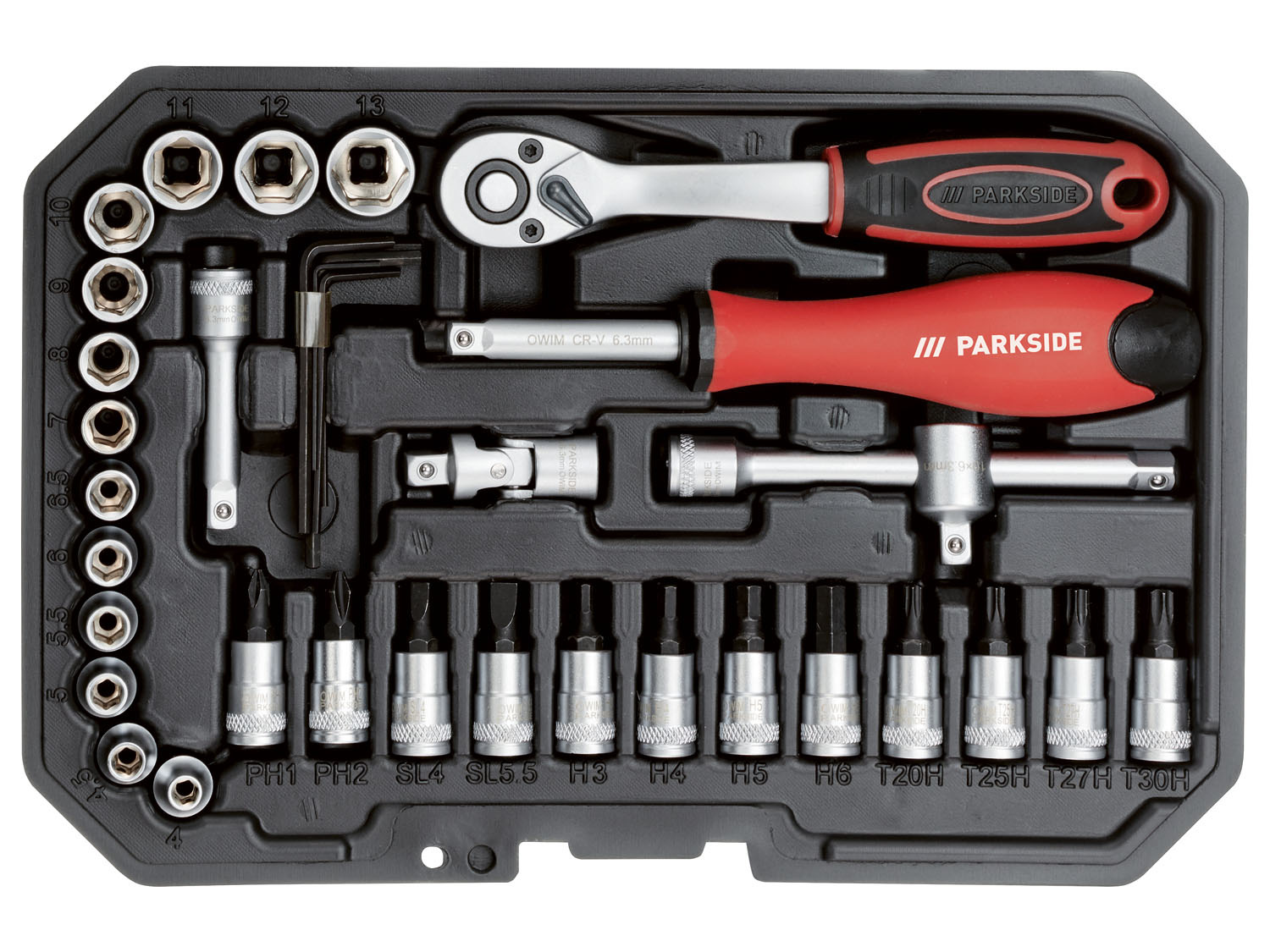 PARKSIDE Set de douilles et d embouts 36 pi ces
