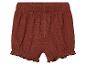Shorts enfant, couleur rouille, style bohème.