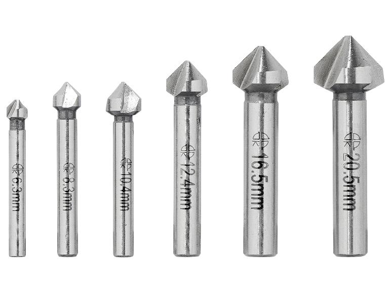 Jeu de 6 forets coniques de différentes tailles