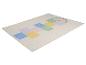 Tapis pour enfants avec motif de marelle et arc-en-ciel.