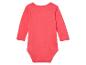 Body bébé manches longues rose corail.