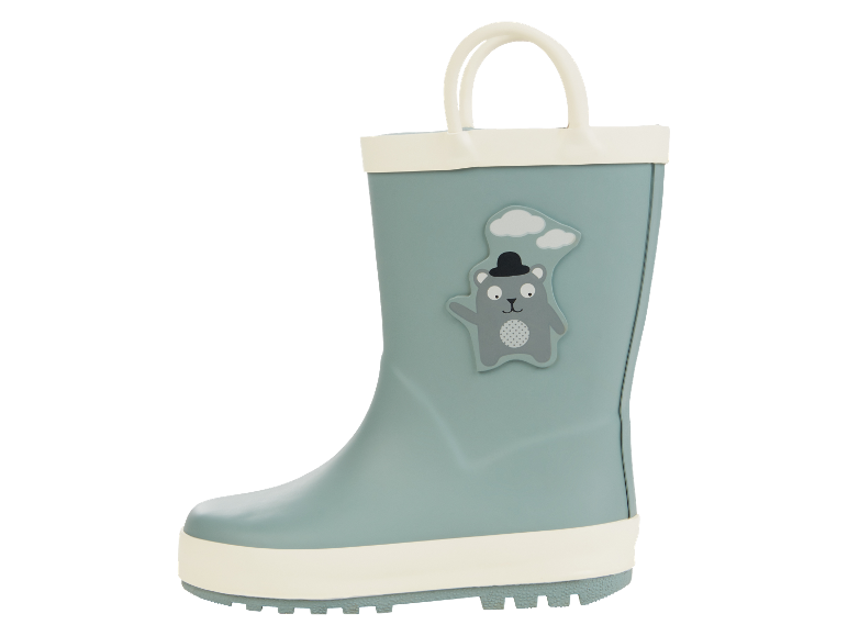 Bottes de pluie pour enfants avec un ourson.