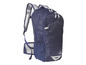 Un sac à dos bleu Crivit avec des panneaux en mesh.