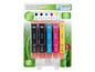 Cartouches d'encre pour imprimantes HP, pack de 5, noir, cyan, magenta, jaune