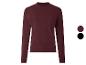 Pull bordeaux à col montant avec échantillons de couleur bordeaux et noir.