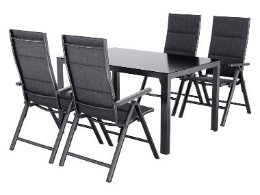 LIVARNO® Table de jardin + Lot de 4 fauteuils Toronto