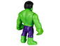 Une figurine d'action de Hulk verte en plastique.