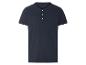 Chemise henley homme bleu marine.