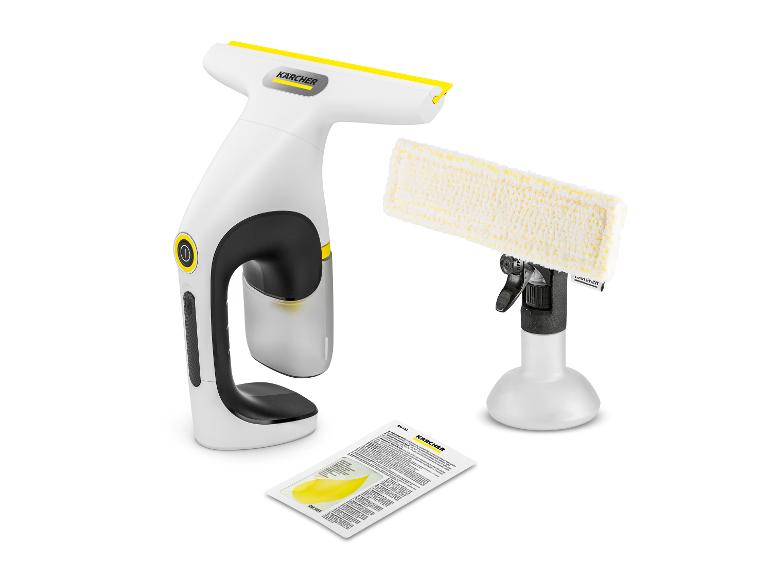 Nettoyeur de vitres avec vaporisateur et chiffon de nettoyage, plus un échantillon de produit.