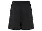 Short de sport noir avec taille élastique.