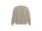 Sweat-shirt beige uni, vue de dos