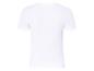 T-shirt blanc à côtes, vue arrière.