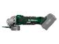 Une meuleuse d'angle verte Parkside X20V Team avec un disque.