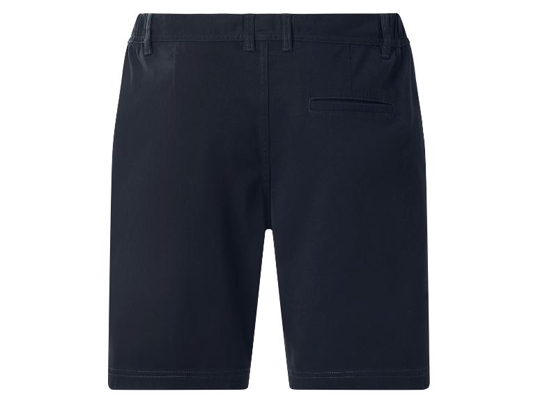 Shorts décontractés bleu marine pour hommes, vue arrière.